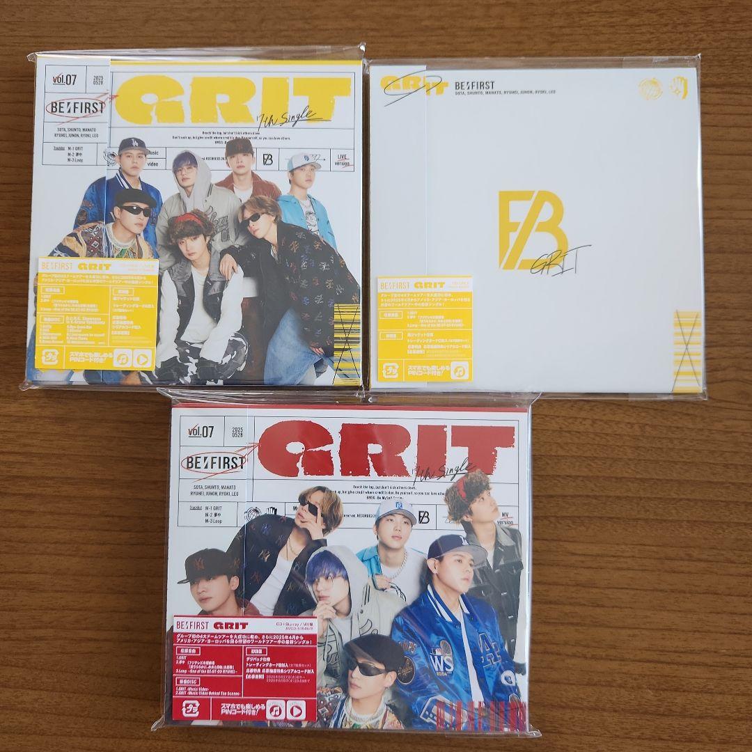 BE:FIRST GRIT 3形態　新品未再生　スラブラ付き