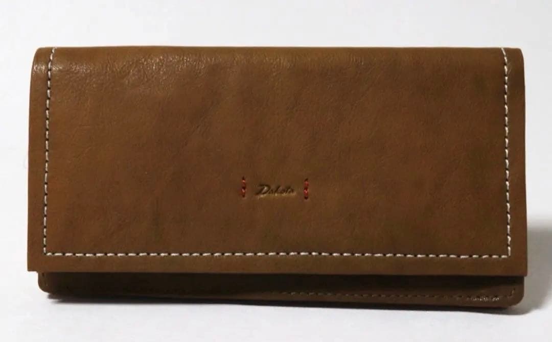 ダコタ》新品【ピアッタ】ポケット多数 レザーかぶせ式長財布 「ダコタ」新品【ピアッタ】ポケット多数 本革 かぶせ式長財布 ウォレット