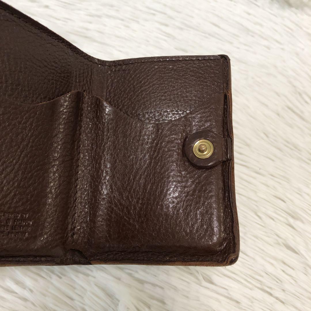 人気 イルビゾンテ 三つ折り 財布 コンパクトウォレット ダークブラウン レザー