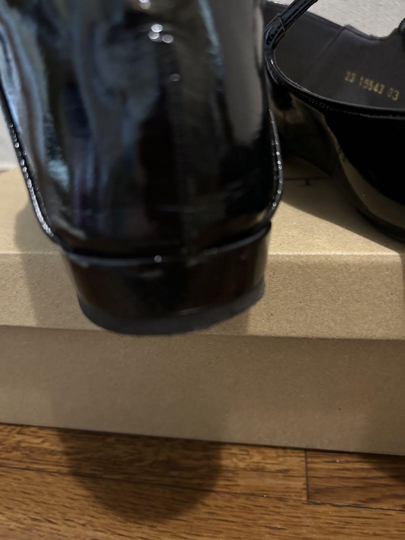 美品★LE TALONポインテッドワンストラップフラット