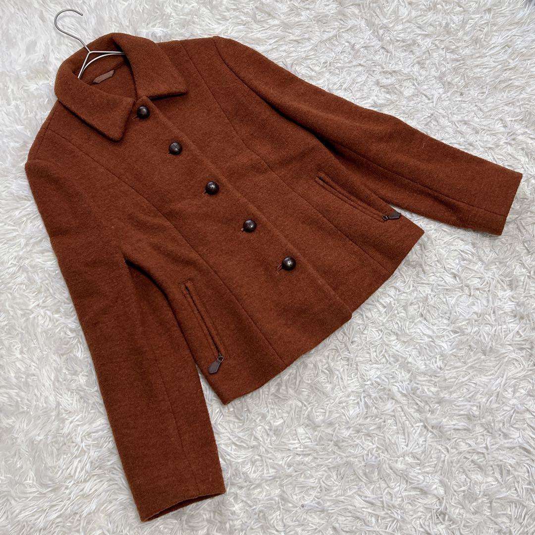 ウール100%『SCAPA』（38）テーラードジャケット コート 上品 秋冬
