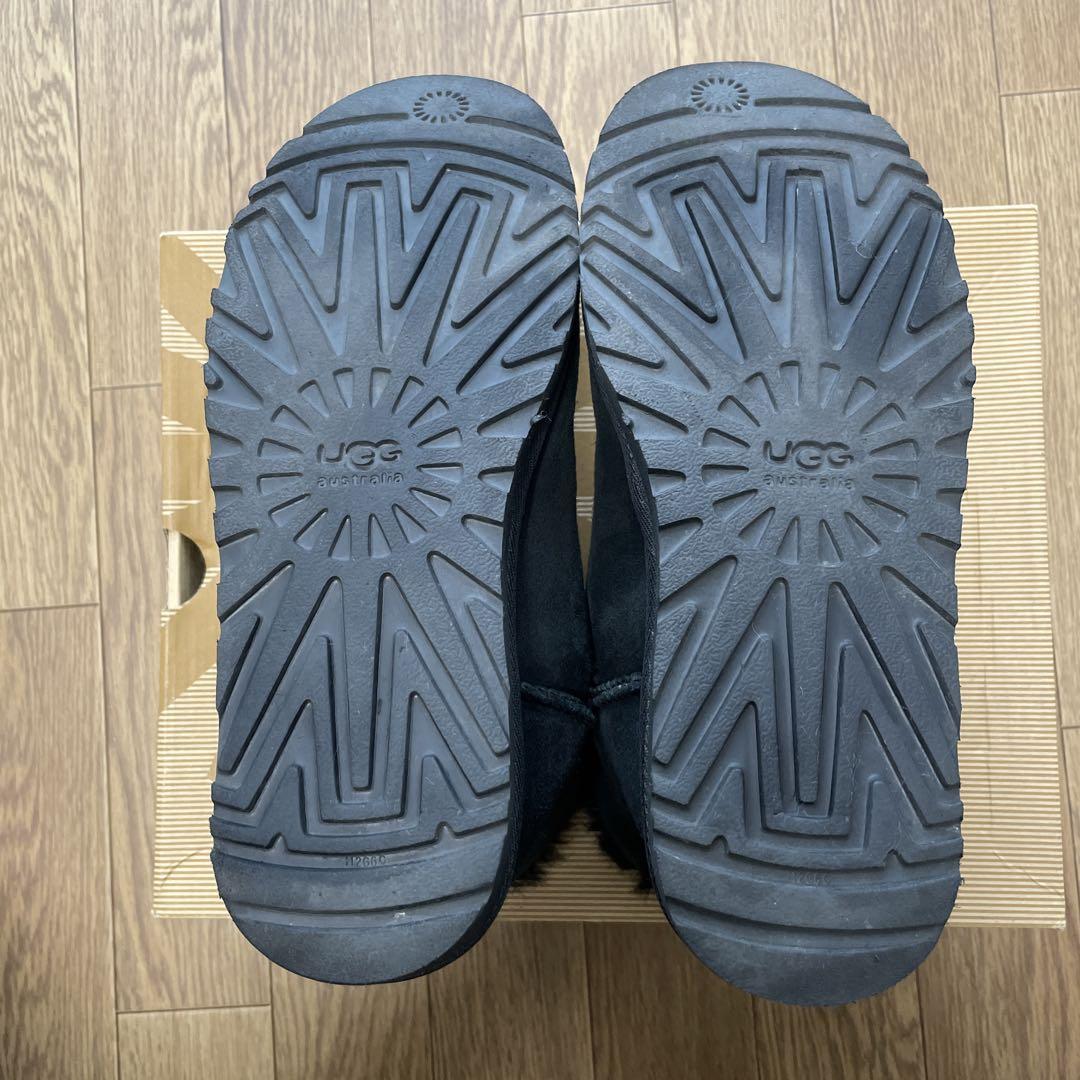 UGG ムートンブーツ サイズ7 黒ミニベイリーボタン