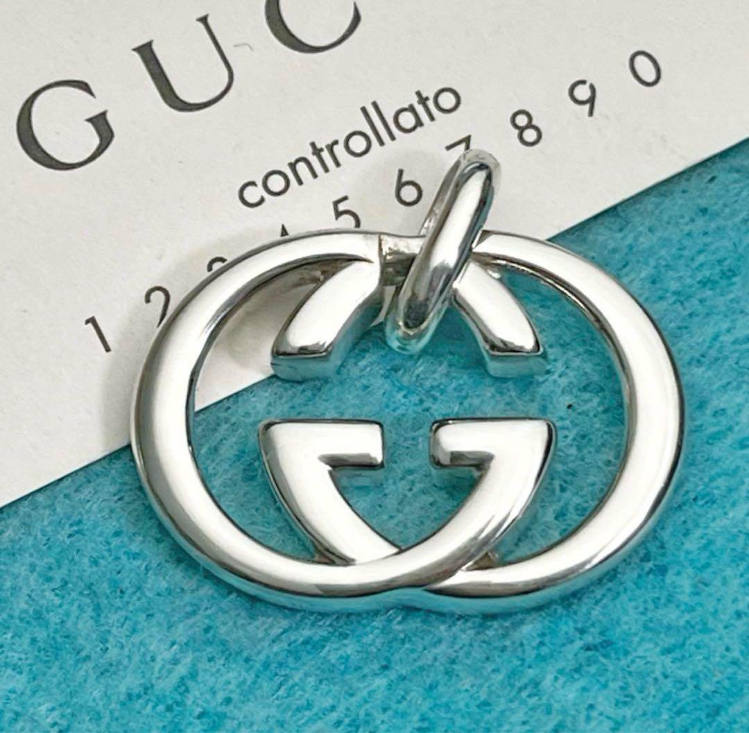 美品　GUCCI インターロッキングペンダントL