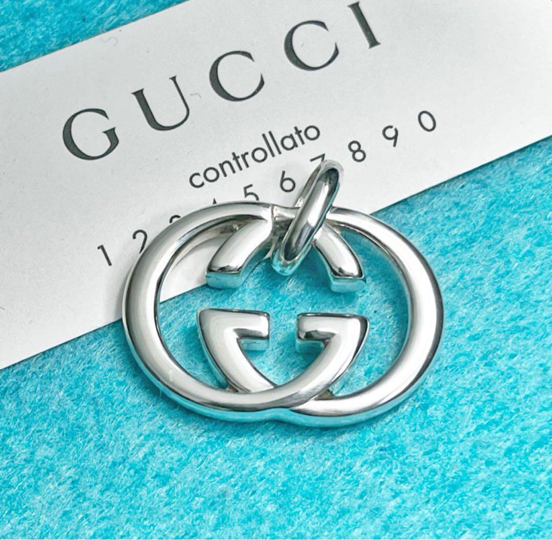 美品　GUCCI インターロッキングペンダントL