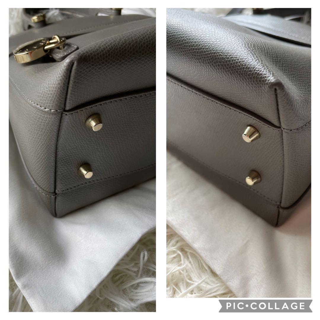 美品✨保存袋付フルラ ハンドバッグ パイパー 2way レザー