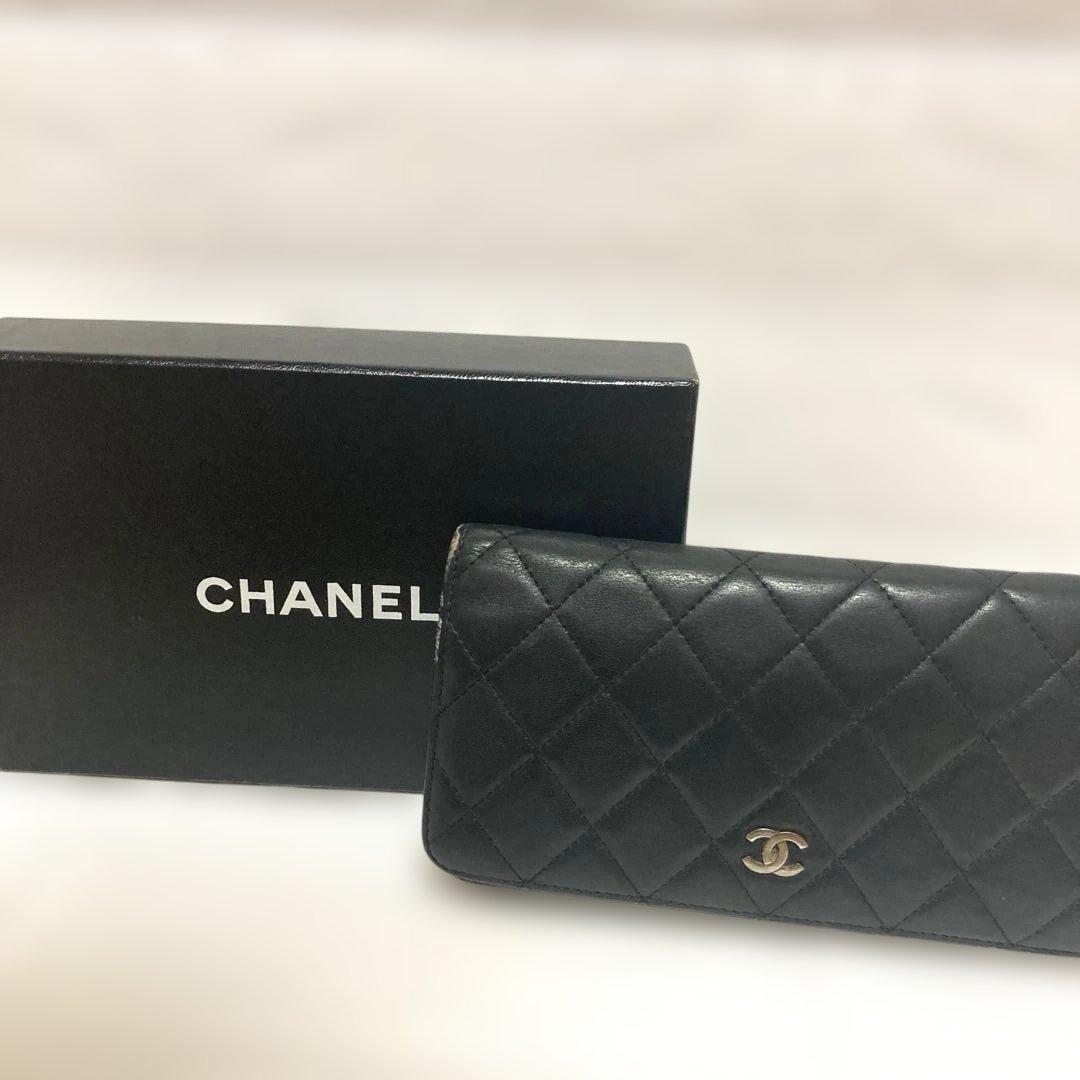 CHANEL シャネル マトラッセ 長財布★ブラック