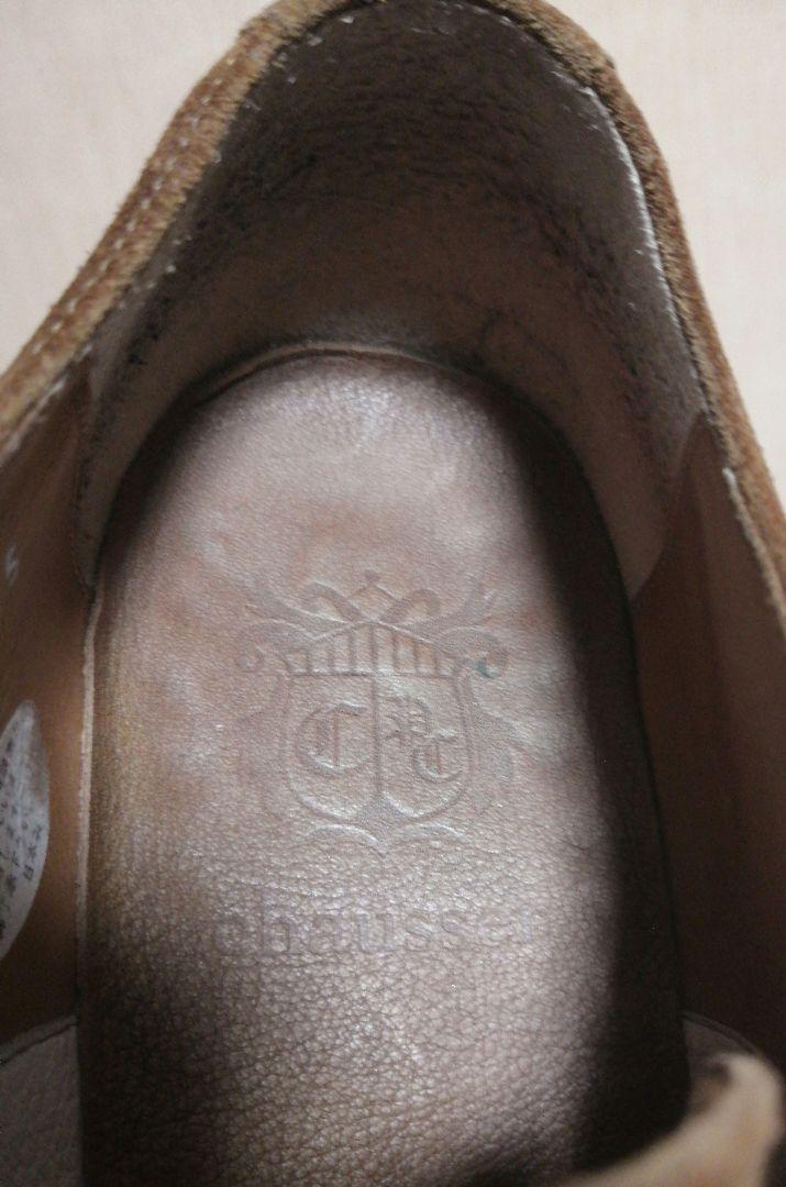 chausser スエードストレートチップレースアップシューズ 25.0
