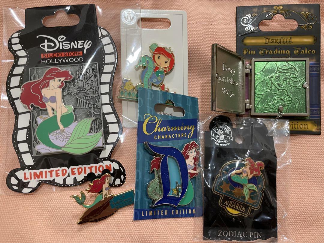 ディズニー リトルマーメイド アリエル ピンバッジセット