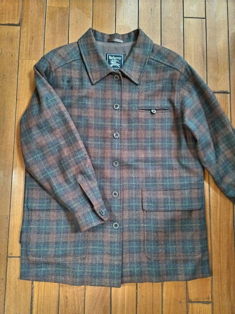 size13 】 BURBERRYS バーバリー ウールハーフコート