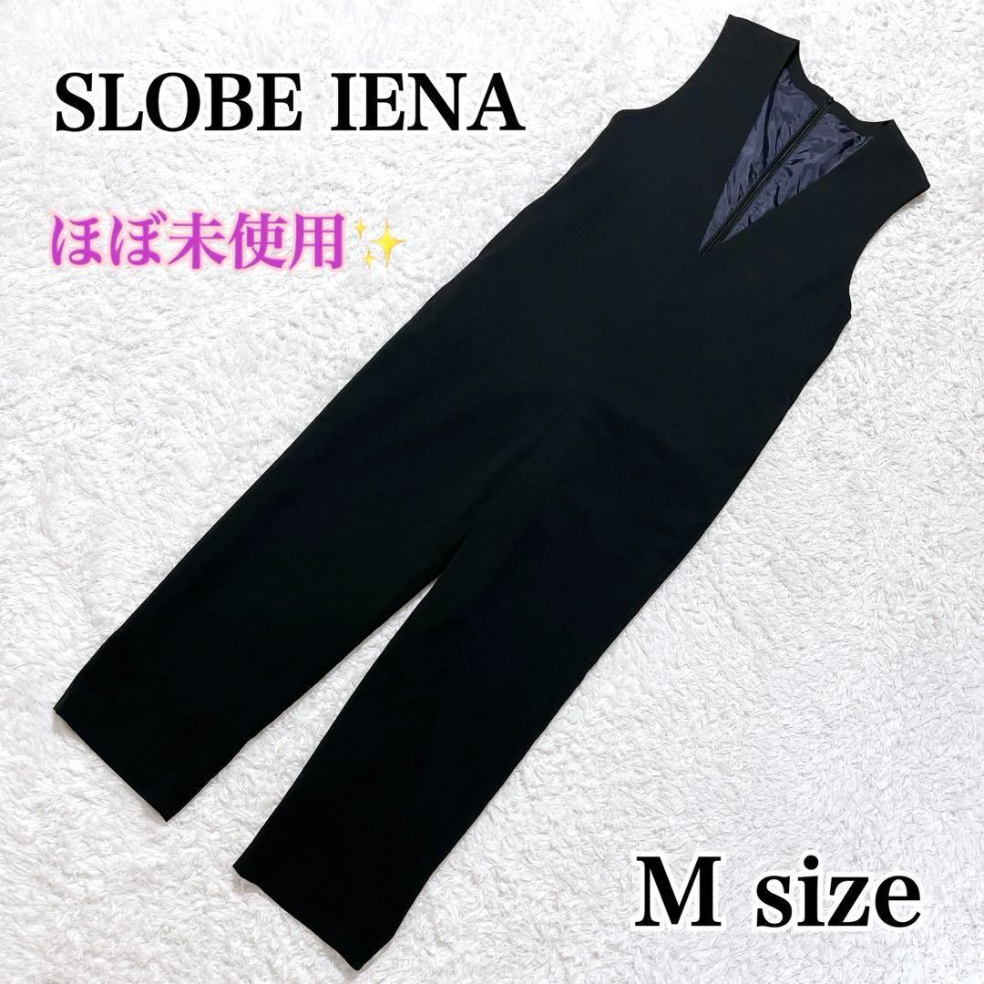 ほぼ未使用✨SLOBE IENA トリアセ混 オールインワン サロペット 黒 M