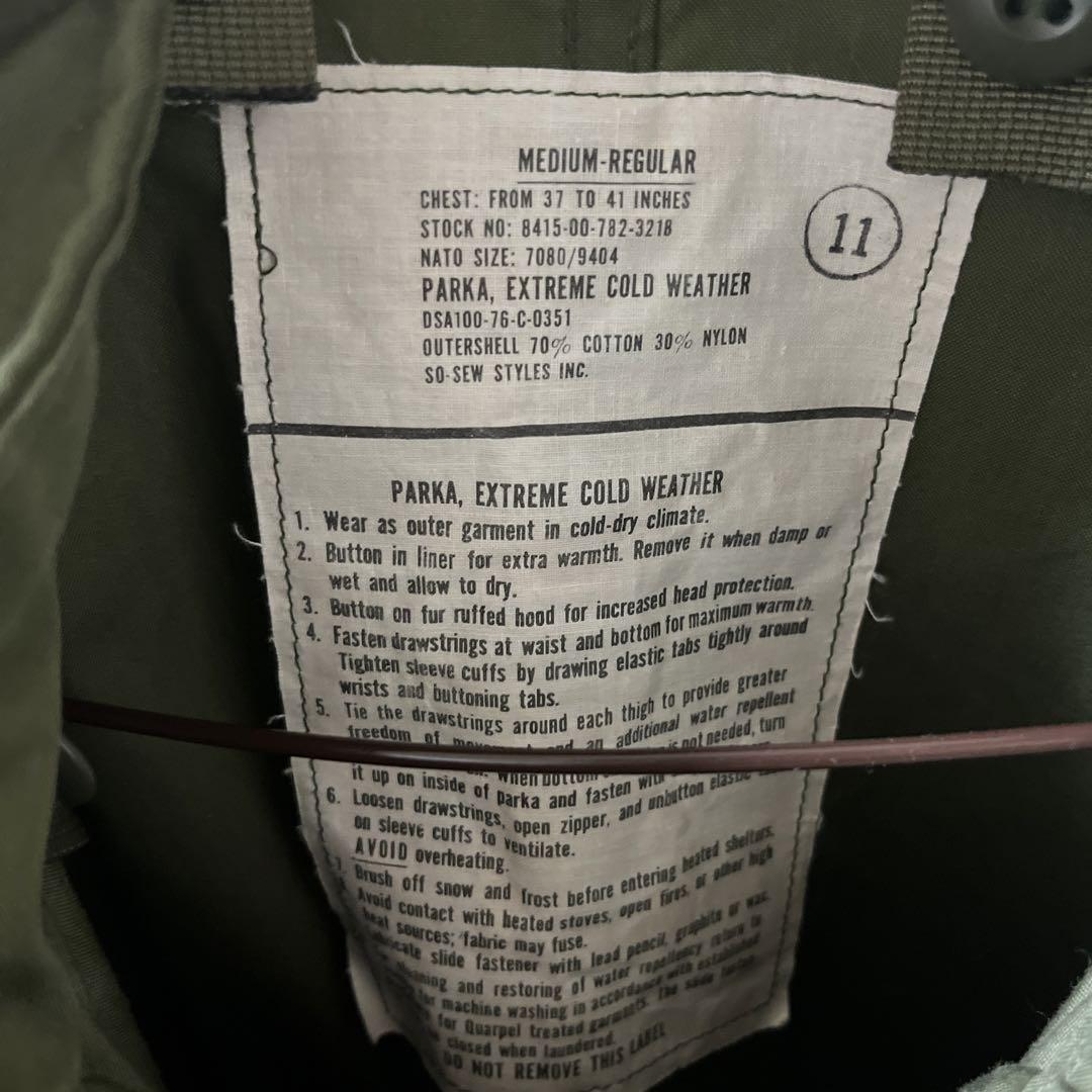 【希少美品】80s m65 フィッシュテール　米軍実物　Mサイズ モッズコート