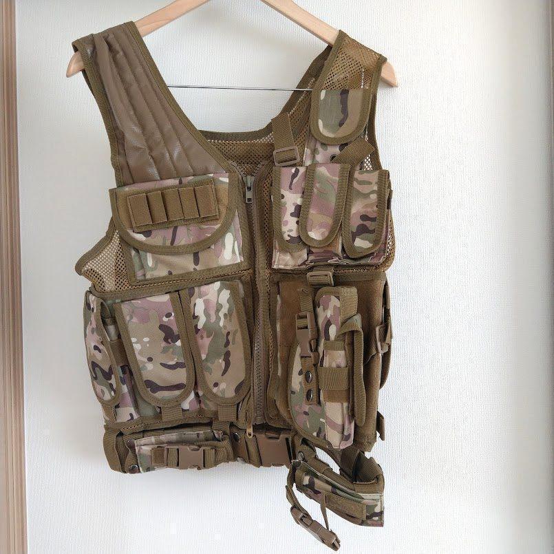 迷彩 タクティカル ベスト サバゲー 戦闘服 特殊部隊装備 SWAT