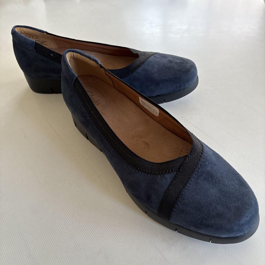★新品★ クラークス アルチザン　大きいサイズ　パンプス　ネイビー　25.5cm