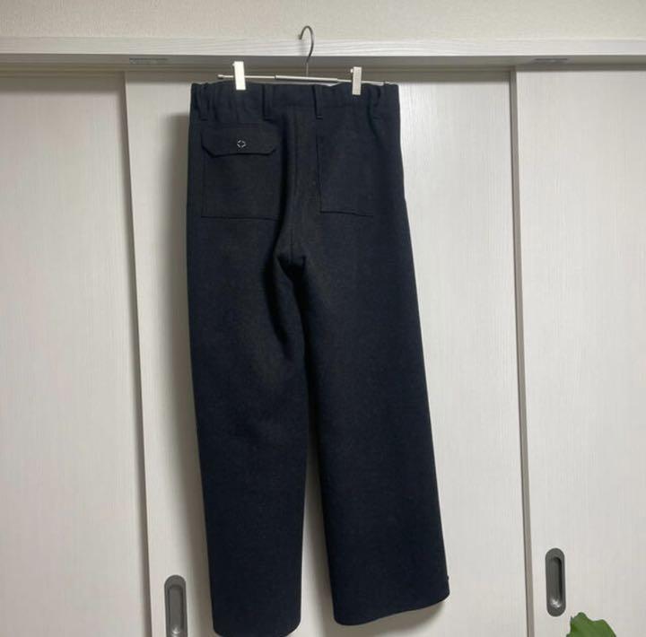 SUNSEA 19aw メルトンパンツ アッシュブラウン