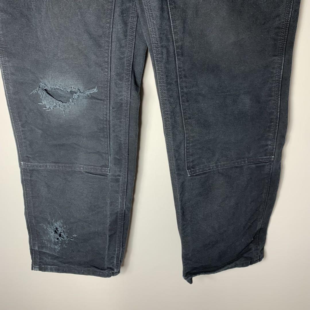 00s carhartt カーハート ダブルニー ダック 黒 フェード USA製