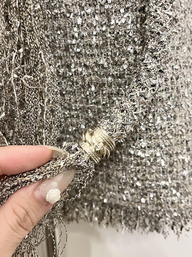 CHANEL】美品！ アンサンブル ジャケット ワンピース 38サイズ ラメ