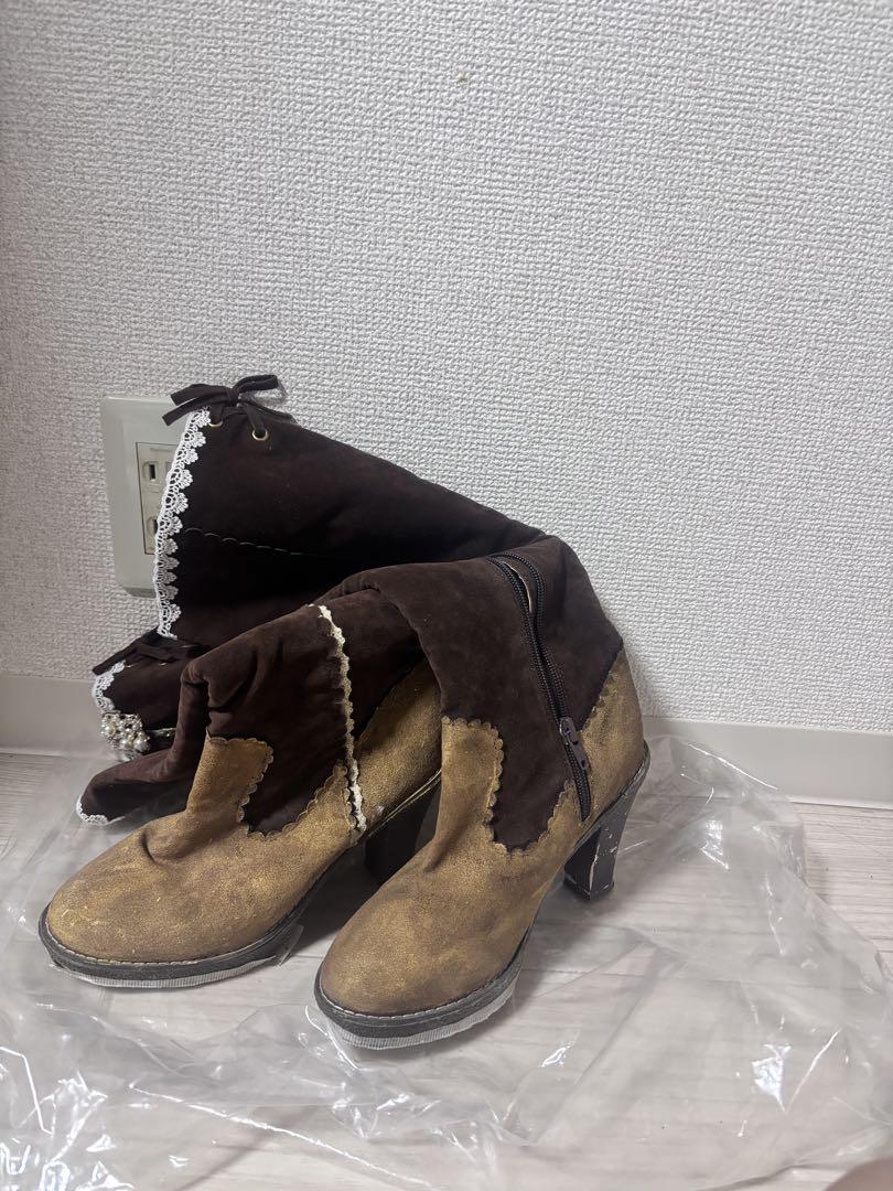まどマギ 巴マミ コスプレ 靴・ウィッグセット