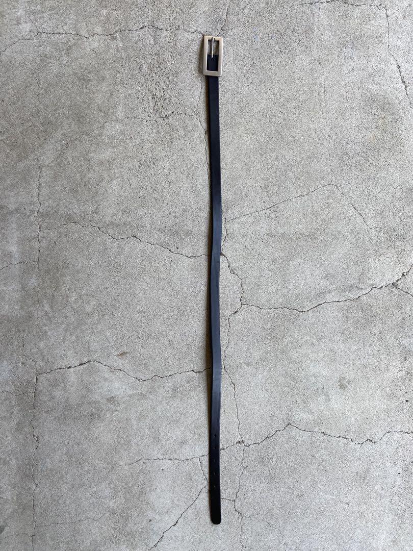 小物 agnes b. Square Buckle Leather Belt