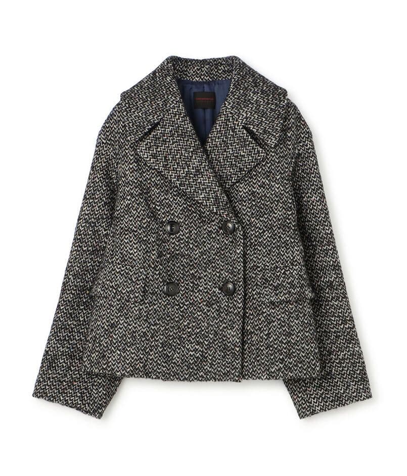 24AW カラーネップホームスパン ピーコート 24AW カラーネップホームスパン ピーコート