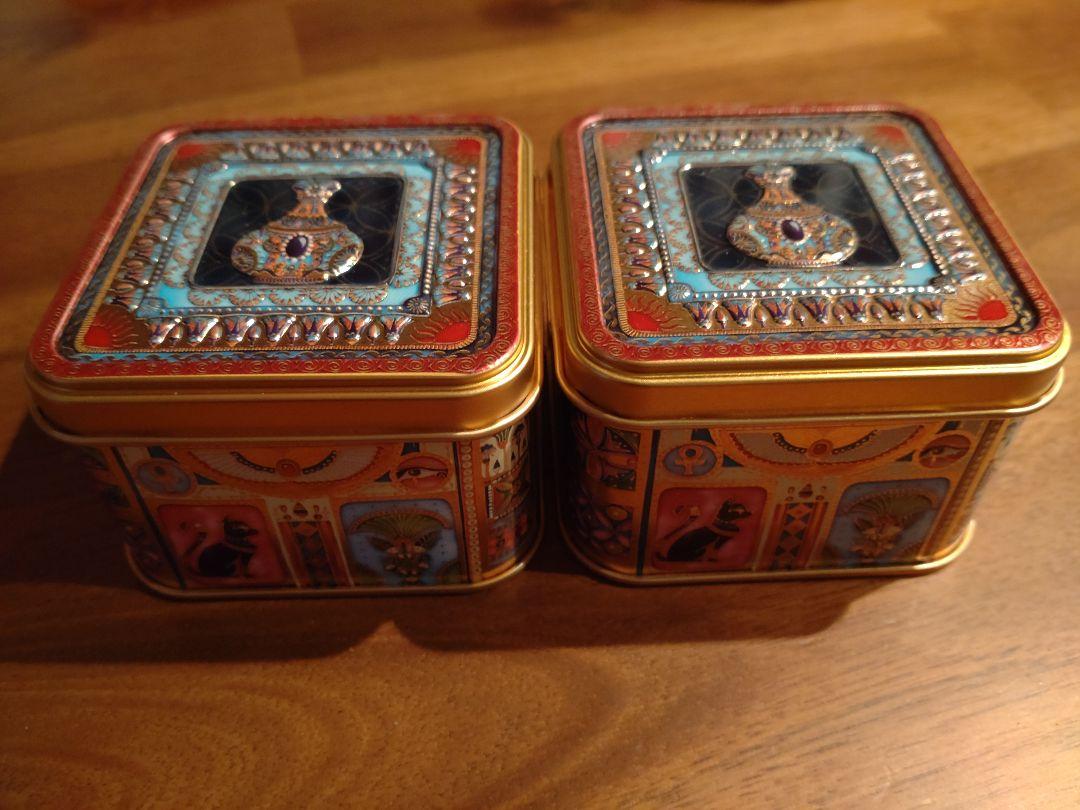青山デカーボ　エジプト缶『ラムセス大王展 ファラオたちの黄金』限定品　2缶