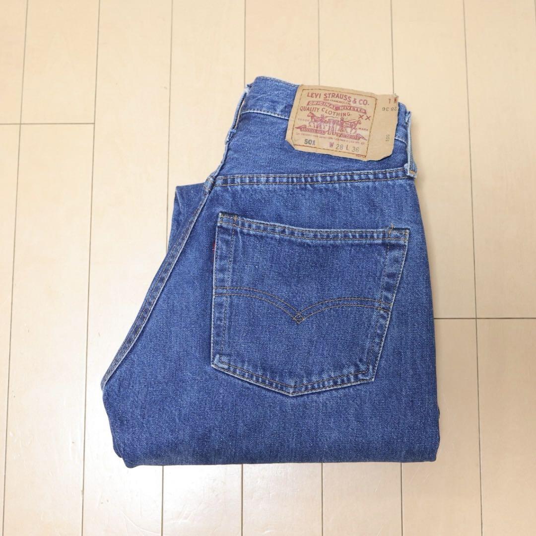 90s USA Levi's 501 W28 110周年復刻 バレンシア 赤耳 - メルカリ
