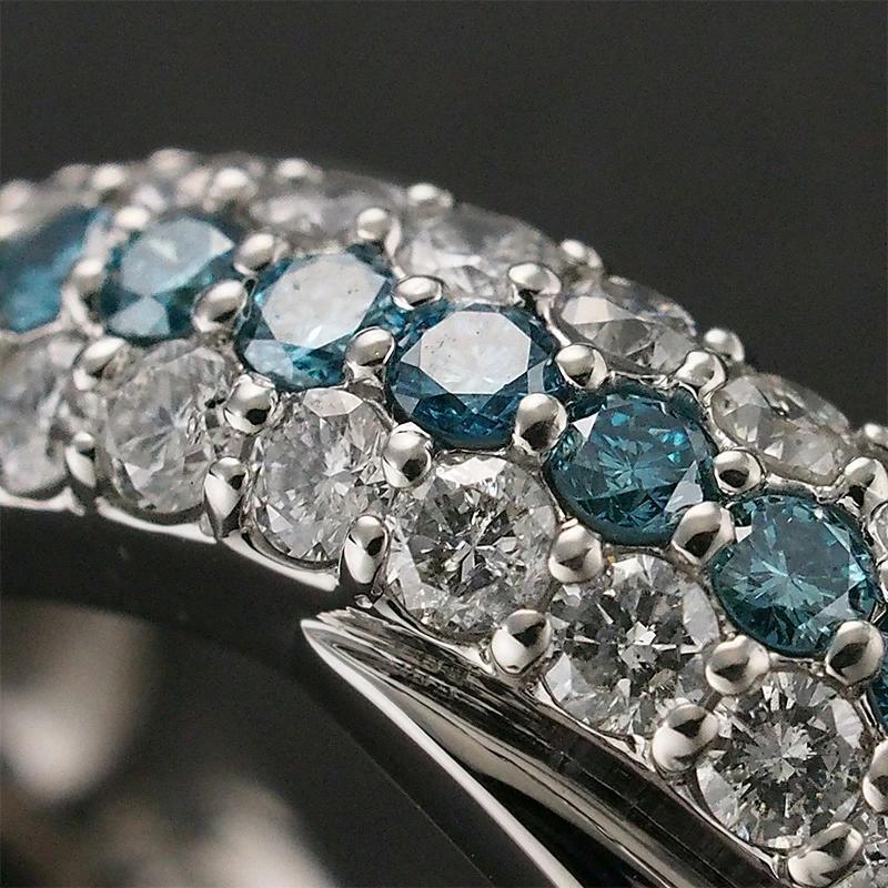 ダイヤモンド/0.67ct 0.33ct リング Pt900 16号 I3571