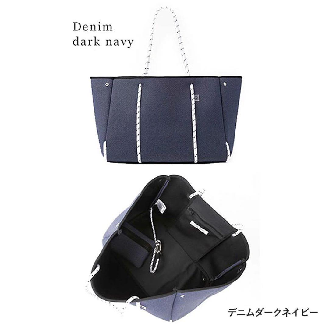 新品•未使用】q bag L デニムダークネイビー
