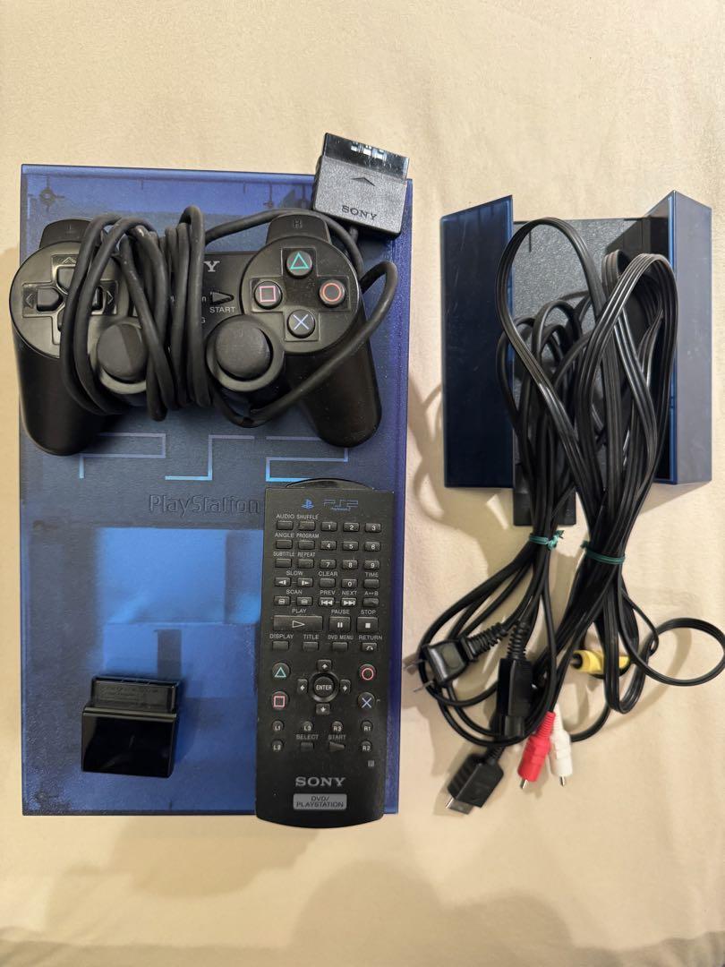 PS2  本体　クリアブルー