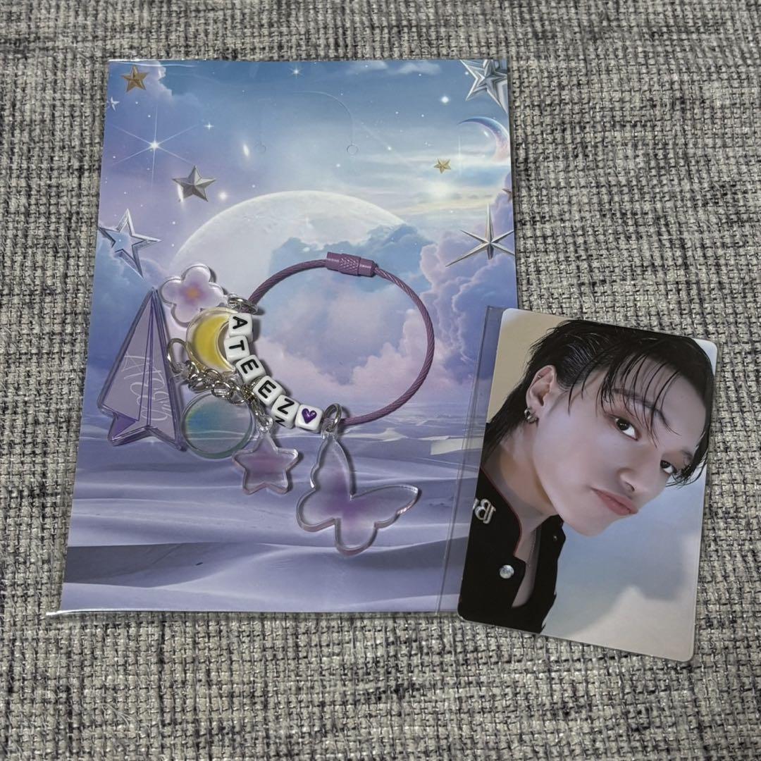 ATEEZ exhibition destiny キーリング トレカ ウヨン② - メルカリ