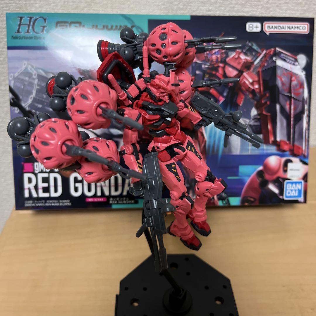 【組立済】ガンプラHG 赤いガンダム ジークアクス GQuuuuuuX