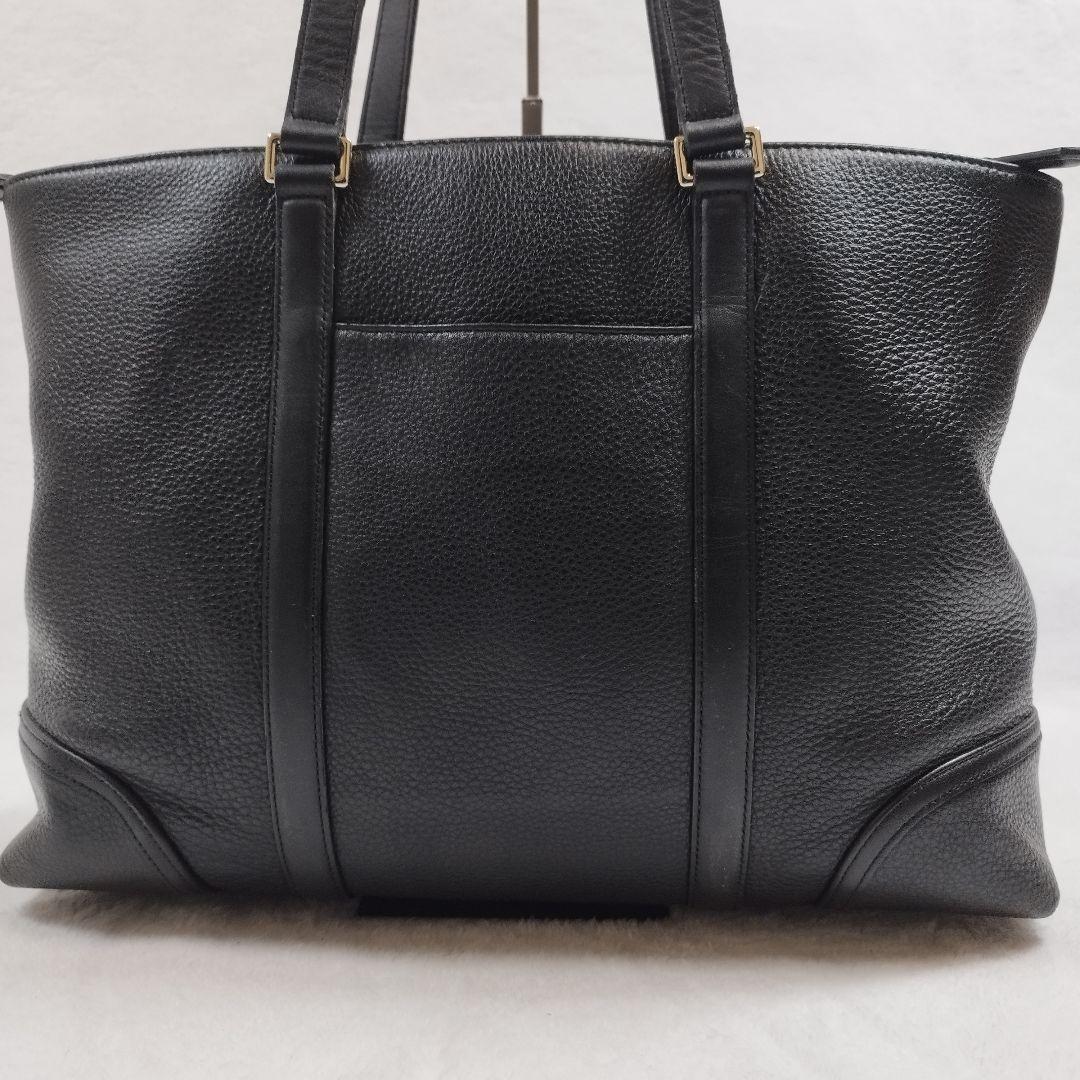 【美品】PaulSmithトートバッグ マルチストライプ シボ革 A4
