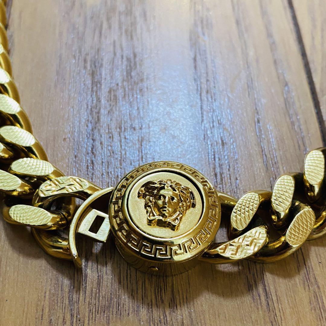 VERSACE メデューサ 喜平 ネックレス ゴールド グレカ 極太