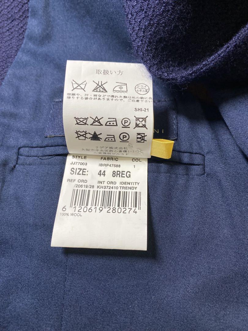 美品LARDINI ネイビー　ベスト ブートニエール付き
