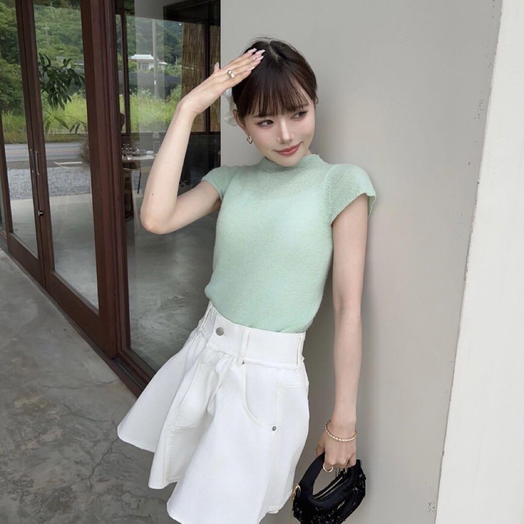 THE TOÉ Olympia Denim Skirt