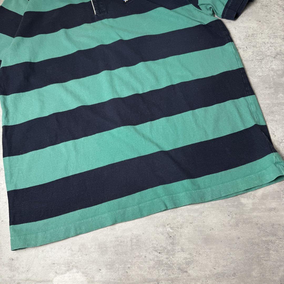 Patagonia オーガニックコットン ワイドボーダー ラガーシャツ