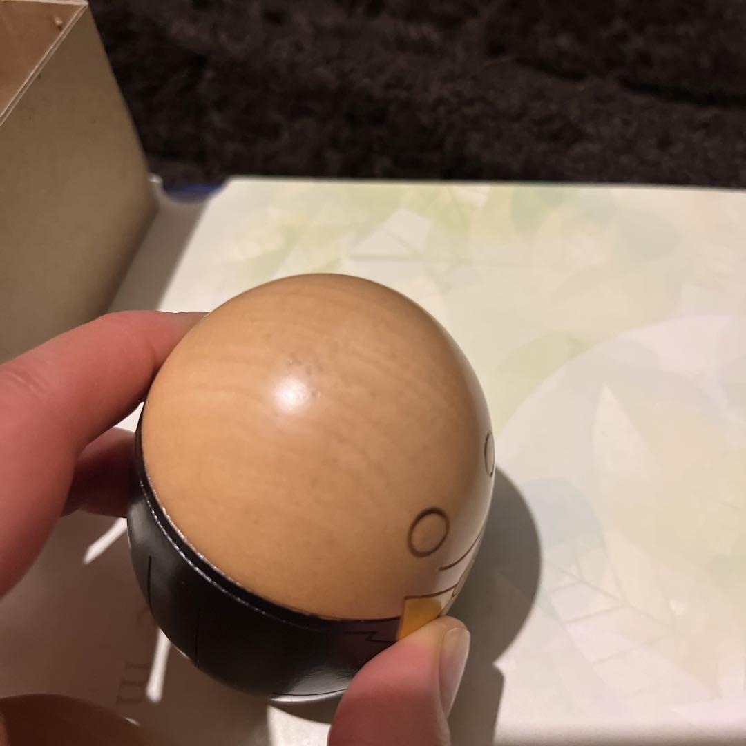 N1301 創作こけし　卵三郎 創作 卵三郎こけし Mr.Egg シャチハタケース - メルカリ
