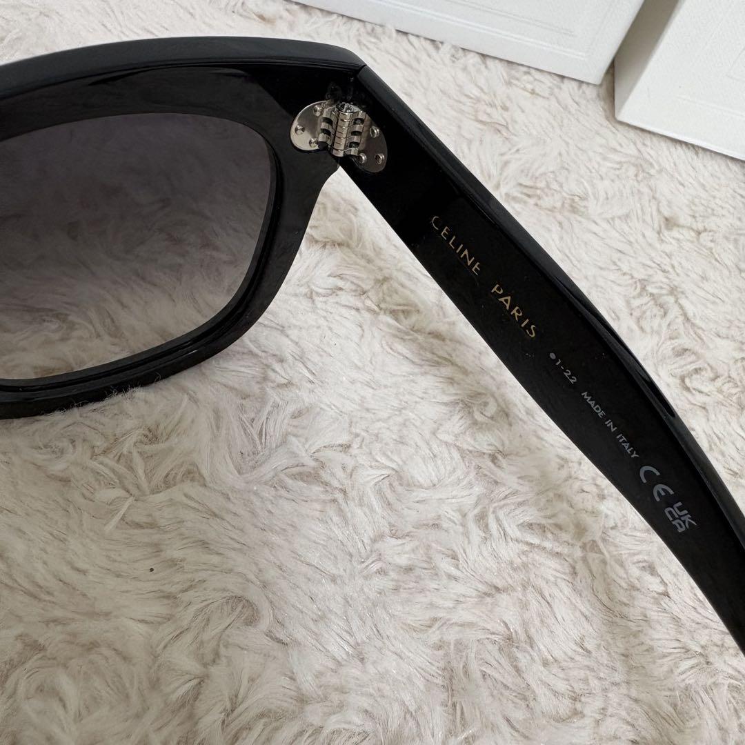 【美品】CELINE PARIS サングラス　ブラック　ユニセックス 新品未使用品】CELINE セリーヌ ブラック サングラス ユニ