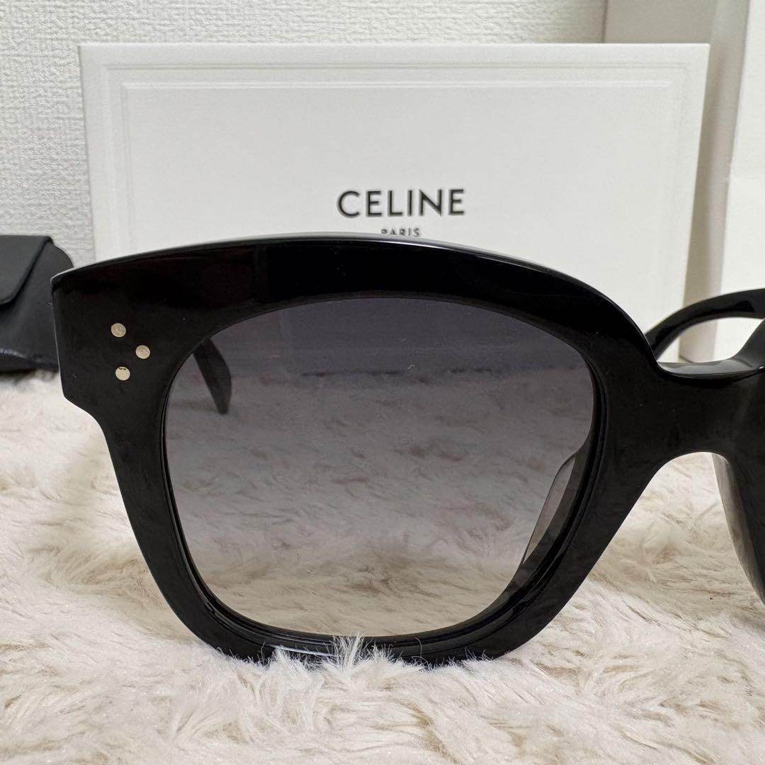 【美品】CELINE PARIS サングラス　ブラック　ユニセックス 新品未使用品】CELINE セリーヌ ブラック サングラス ユニ