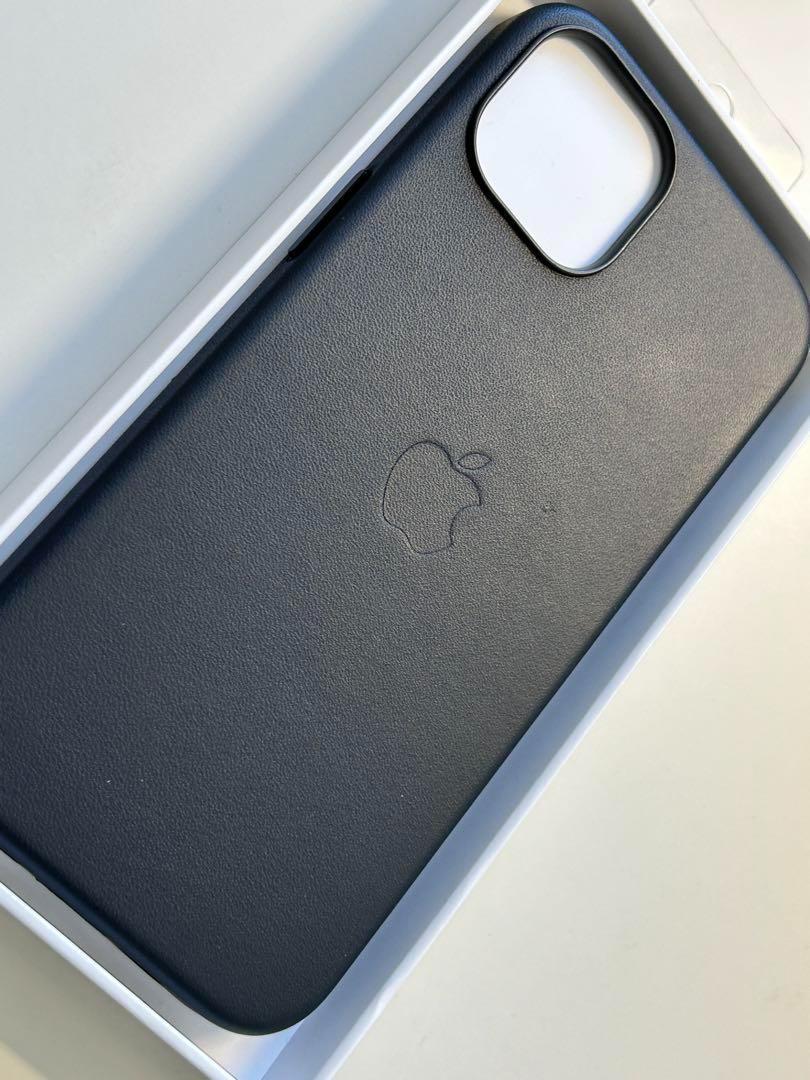 【新品】純正 iPhone 13 レザーケース・ミッドナイト