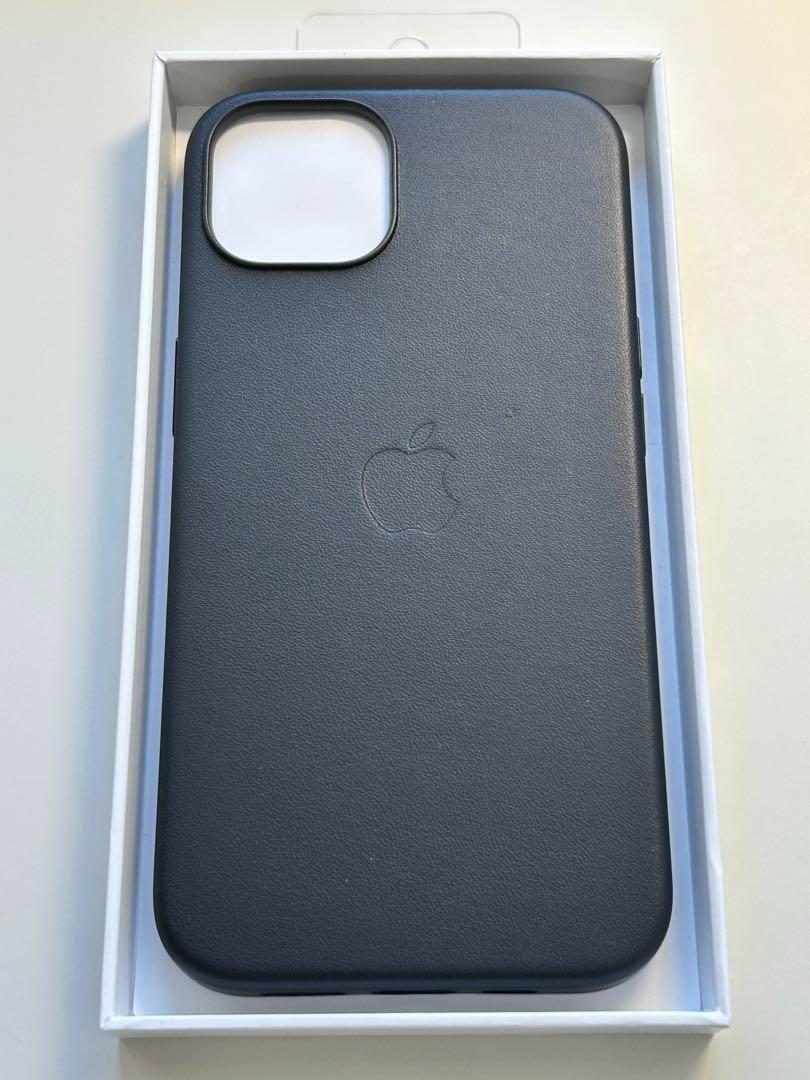 【新品】純正 iPhone 13 レザーケース・ミッドナイト