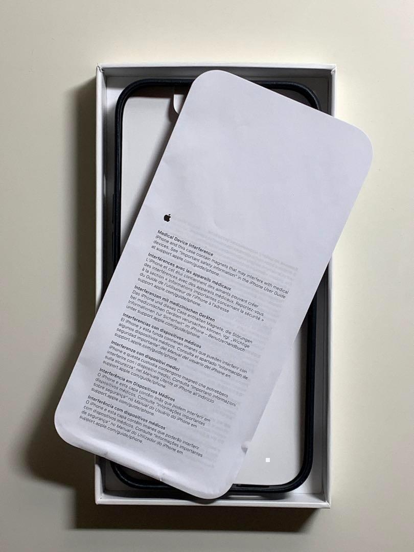 【新品】純正 iPhone 13 レザーケース・ミッドナイト