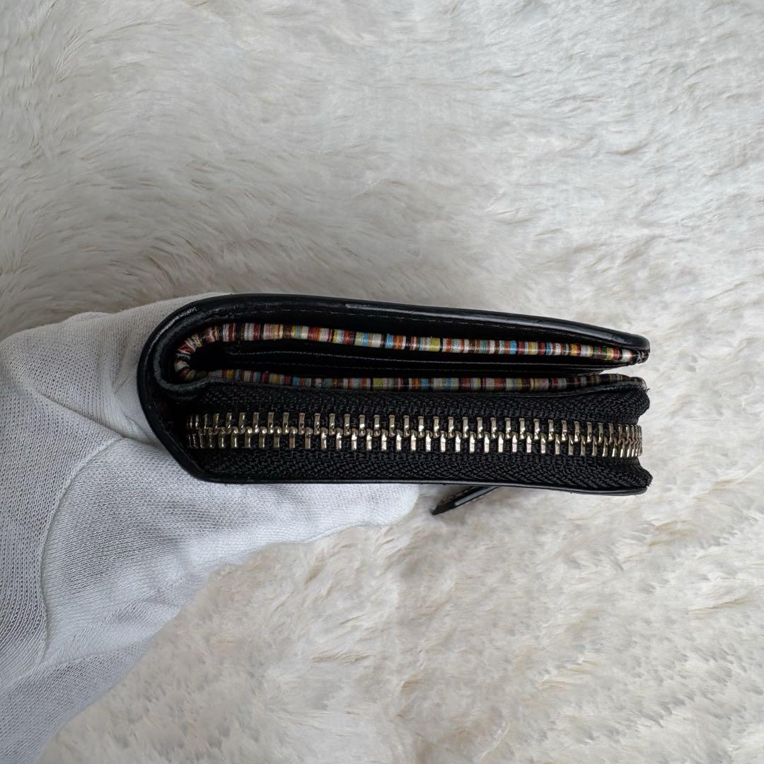 ✨美品✨Paul Smith 二つ折り財布　L字ファスナー　レザー　ブラック