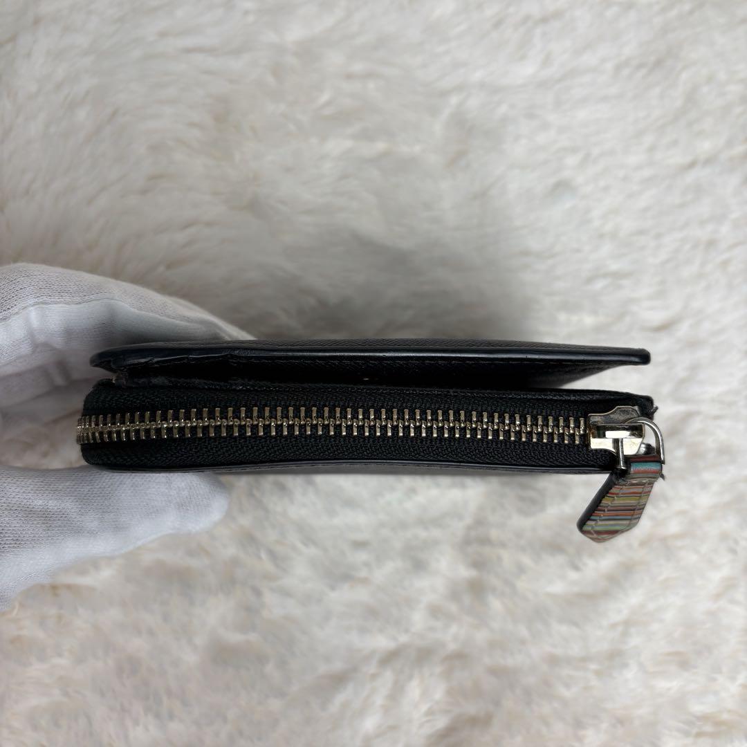 ✨美品✨Paul Smith 二つ折り財布　L字ファスナー　レザー　ブラック