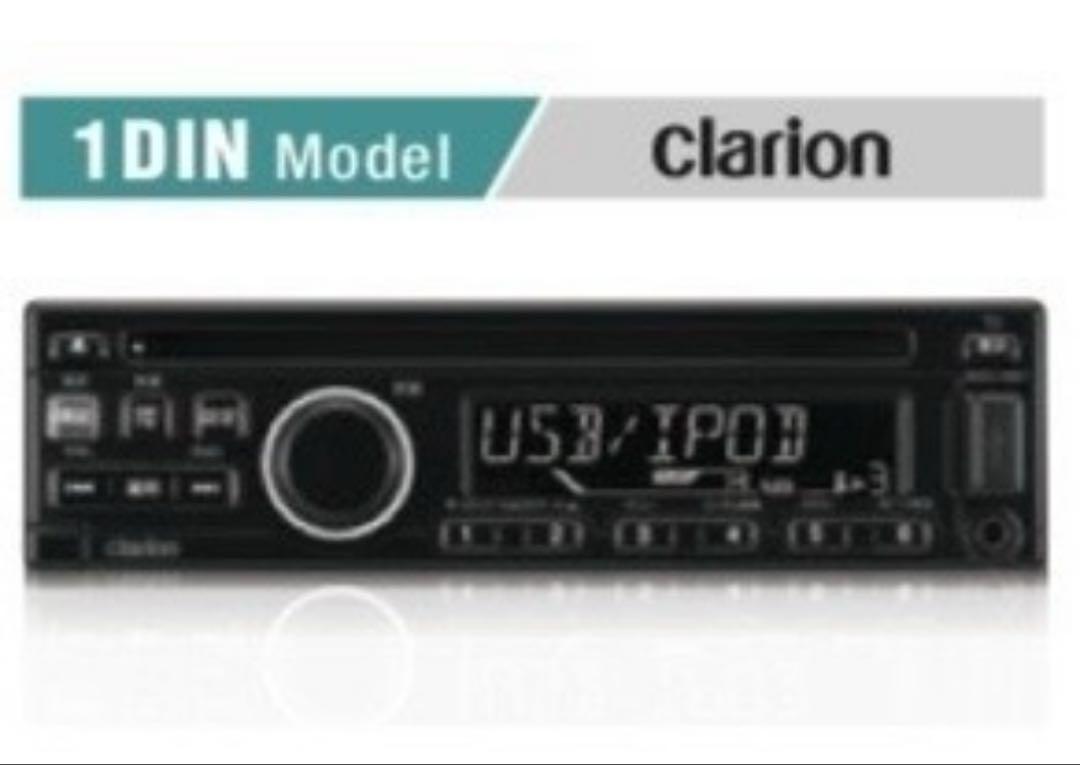 スズキ純正　clarion CDプレーヤーUSBプレーヤー1DINオーディオ