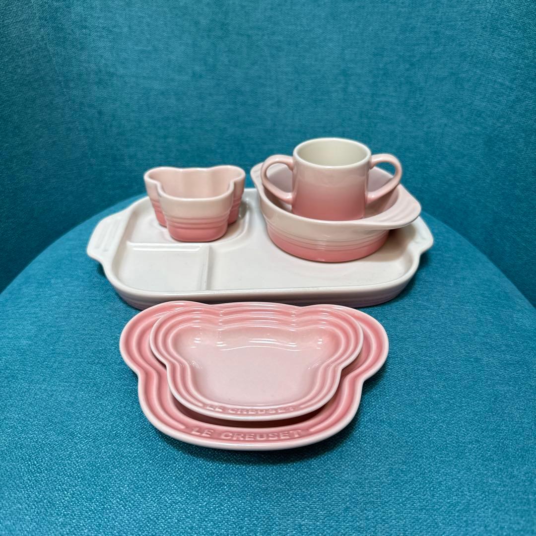LE CREUSET ベビー テーブルウェア セット 食器セット ピンク WWW_SKLAD-KIRPICHA_RU