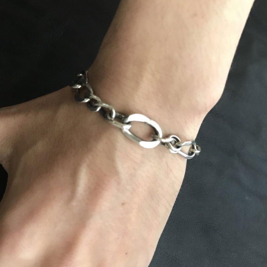 フランス　スターリング　シルバー　ブレスレット　ヴィンテージ　マルチ
