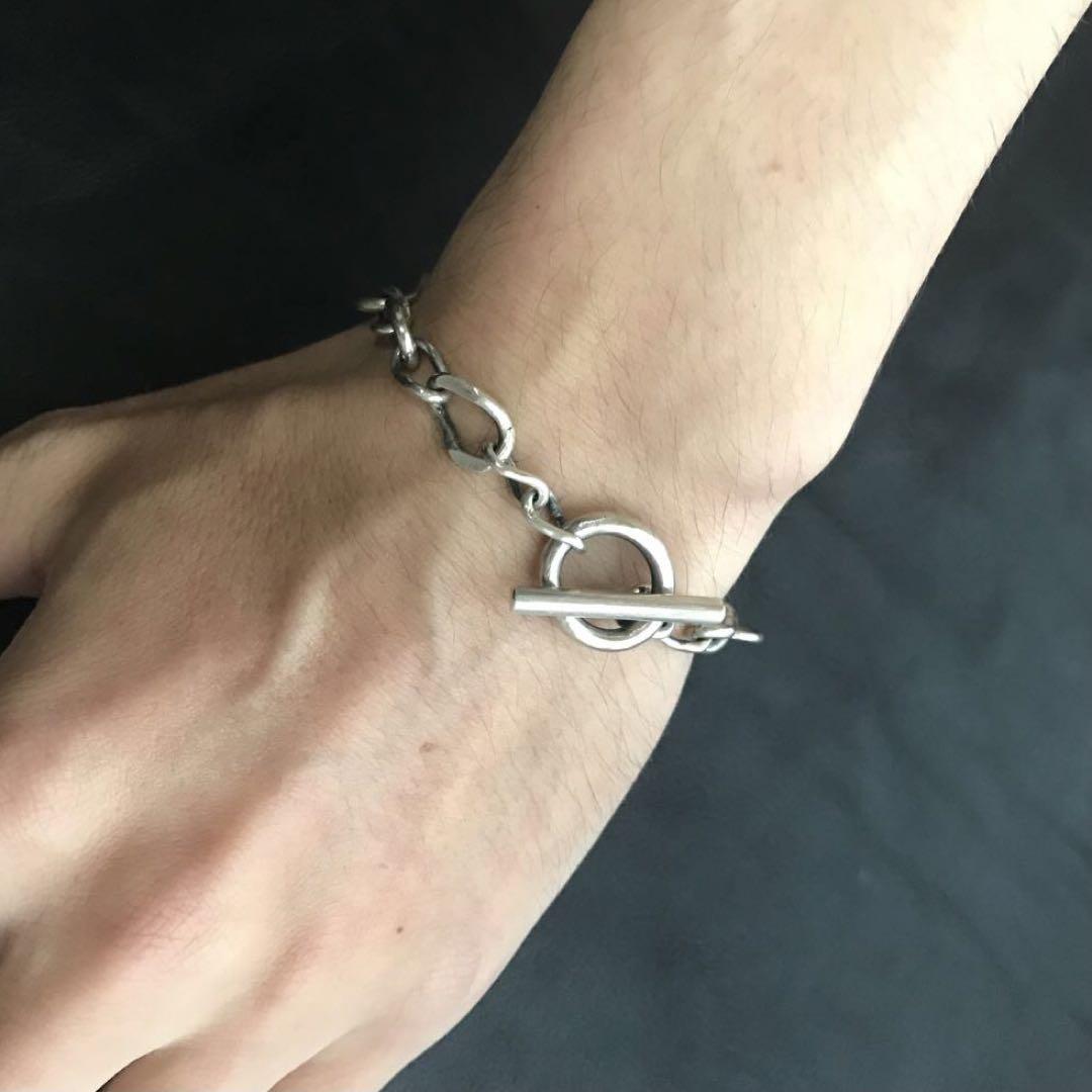 フランス　スターリング　シルバー　ブレスレット　ヴィンテージ　マルチ