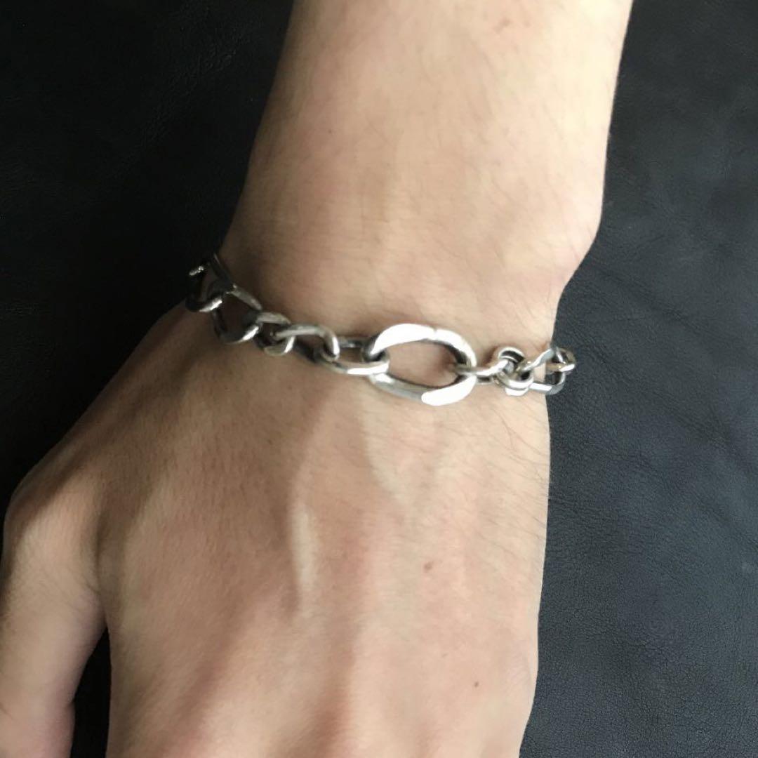 フランス　スターリング　シルバー　ブレスレット　ヴィンテージ　マルチ