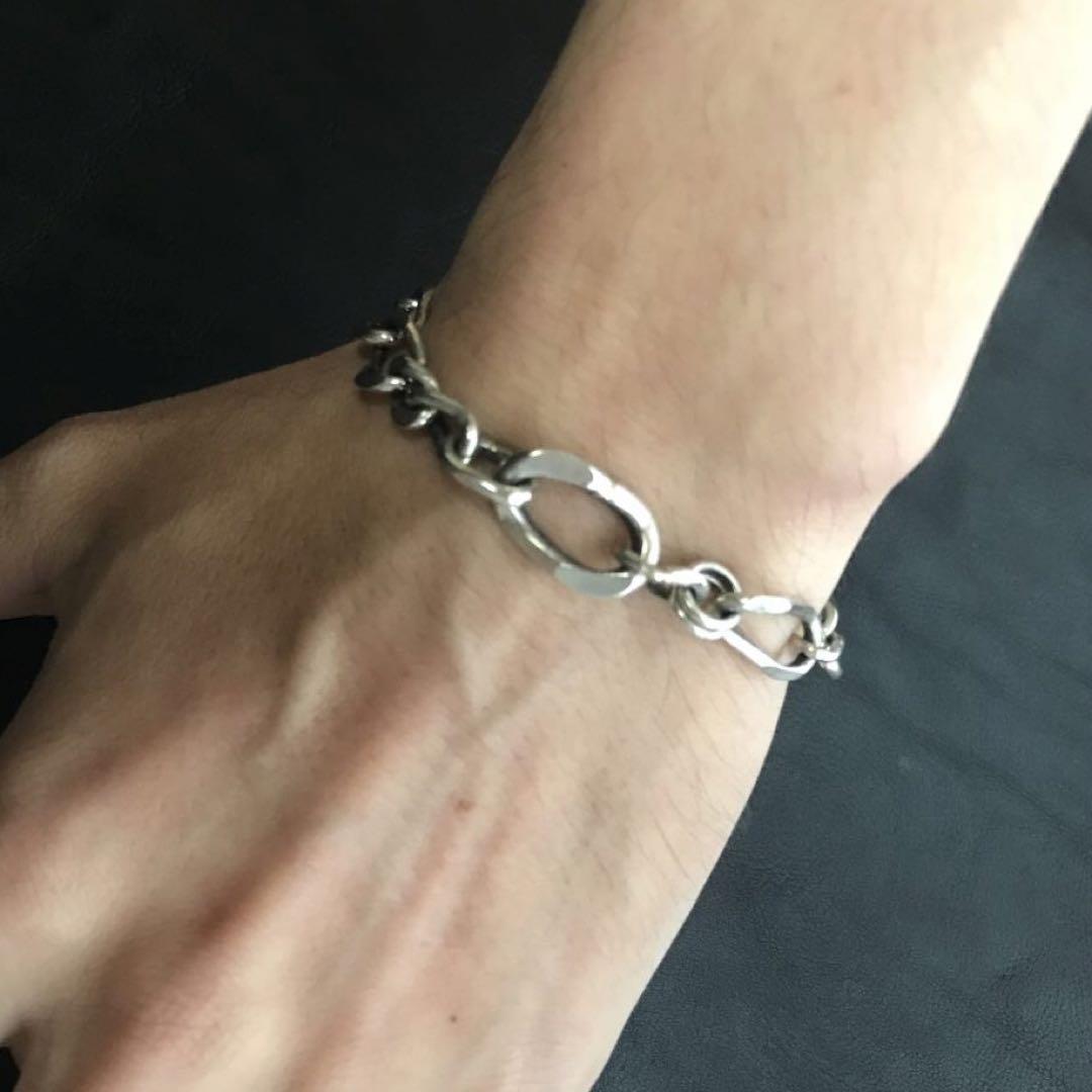 フランス　スターリング　シルバー　ブレスレット　ヴィンテージ　マルチ