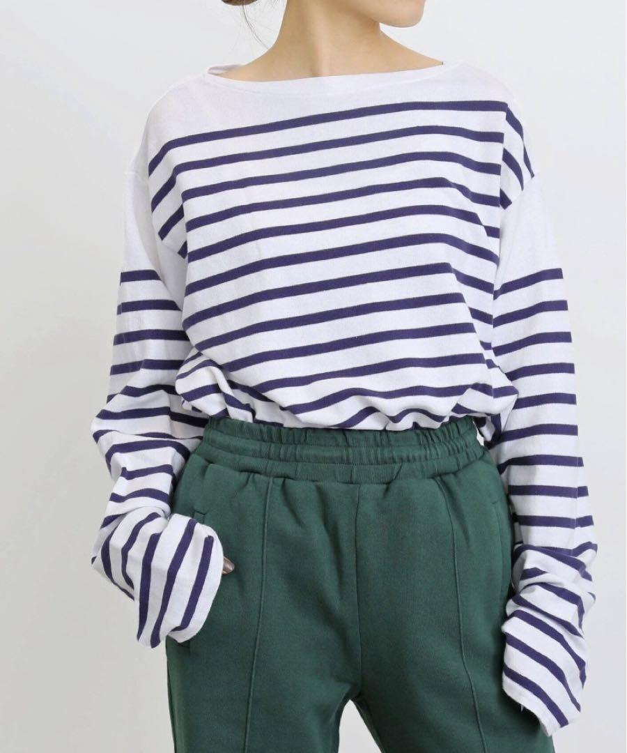アパルトモン　グッド グリーフ　BORDER CROPPED TEE GOOD GRIEF!/グッドグリーフ】Border New L/S Tee